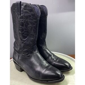 Durango Comfort Core Men's Black Western Leather Cowboy Riding Boots Sz. 10.5